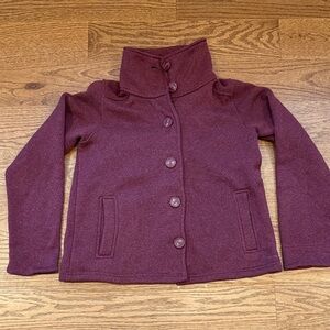 Patagonia Women's better sweater Burgundy Pea Coat - size M